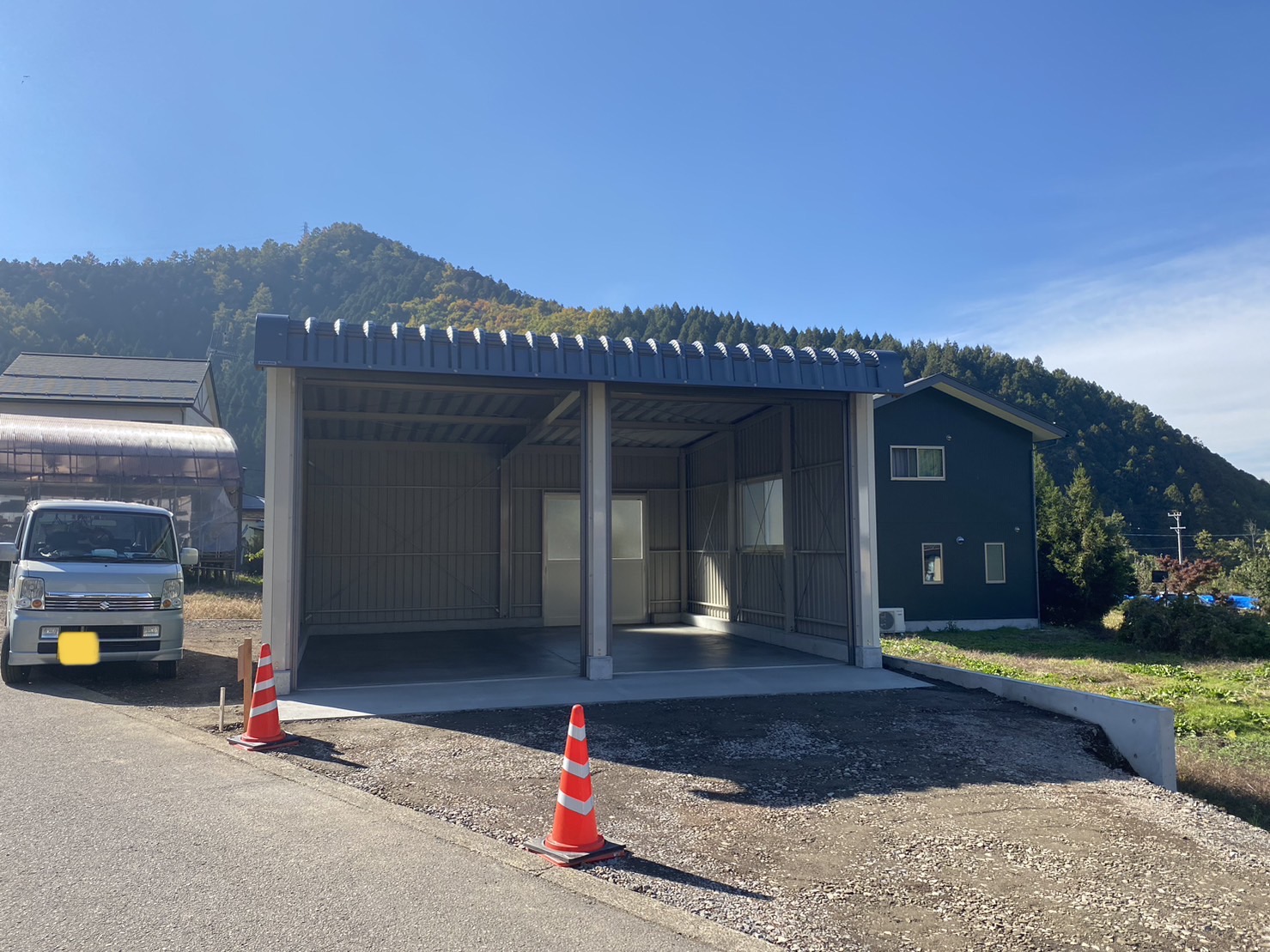 中野市にて新築　〜車庫工事〜