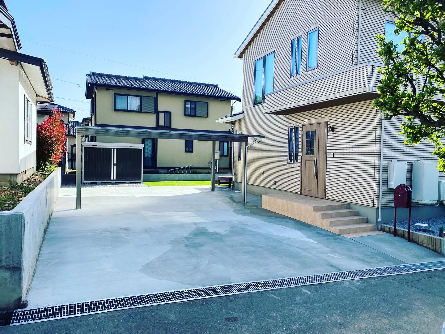 須坂市にて外構工事